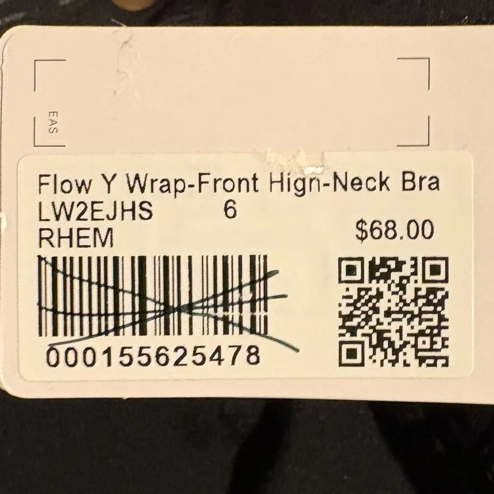 Lululemon Flow Y Wrap-Front High -Neck Bra